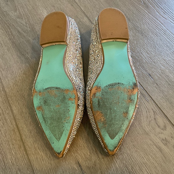 BETSEY JOHNSON Jude Rhinestone Ballet Flats Size 8 - Picture 11 of 13